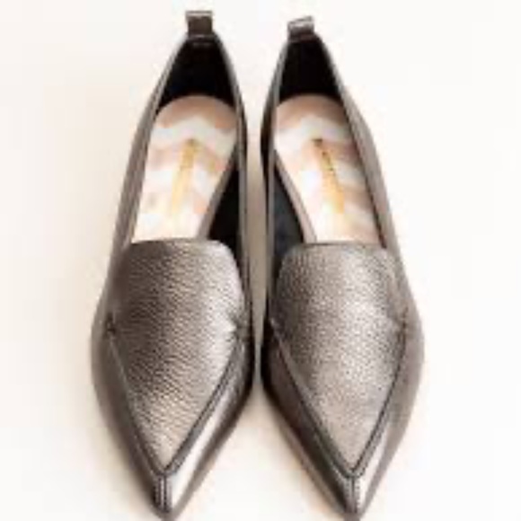 Nicholas Kirkwood Beya flats - Pewter - Picture 1 of 6